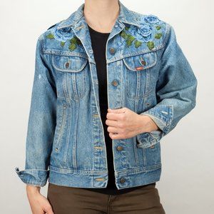 Vintage Lee Denim Jacket Custom Embroidery